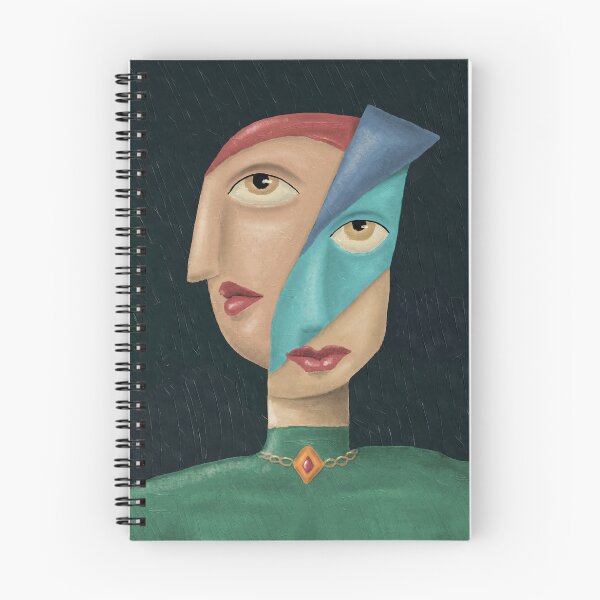Item preview, Alien No.7 - Warp Gate Creator | Cubist Sci-Fi Portrait | Acrylic Abstract Alien Art designed and sold by aekritdeach.