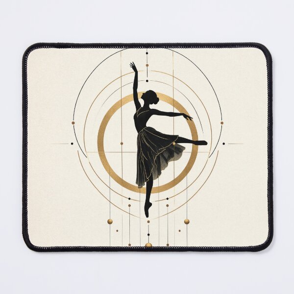 Item preview, Silhouette dancer in dynamic pose. Art Deco style performer with elegant motion lines. Timeless logo design for brands and events. designed and sold by Creative88Art.