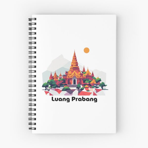 Item preview, Luang Prabang Laos Travel Poster - Abstract Buddhist Temple Art designed and sold by OzzFrequency.