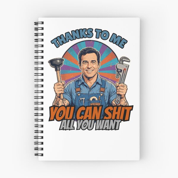 Item preview, Thanks To Me You Can Shit All You Want | Funny Plumber Gift | Blue Collar Pun | Plumber appreciation designed and sold by Neurospicy Trolls.
