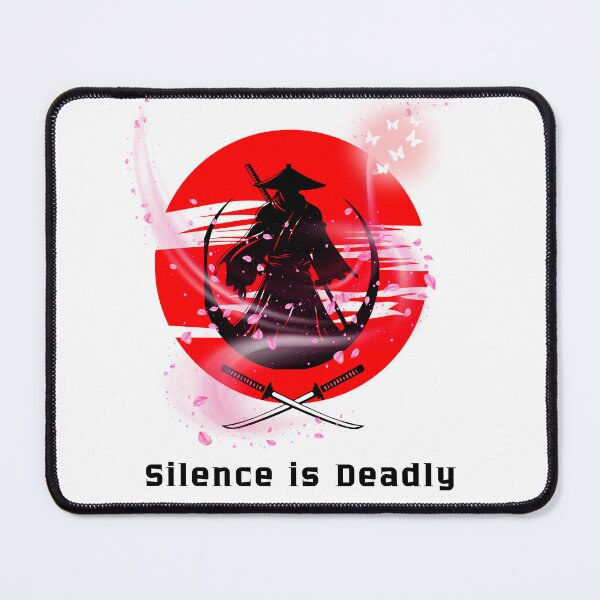 Item preview, Silence is Deadly Samurai - Japanese Warrior Silhouette designed and sold by AhmadAnnaPrints.