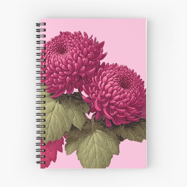 Item preview, Vintage Magenta Chrysanthemum Botanical Floral Art designed and sold by colorful-white.