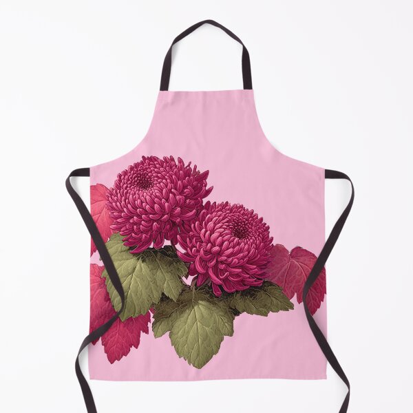 Item preview, Vintage Magenta Chrysanthemum Botanical Floral Art designed and sold by colorful-white.