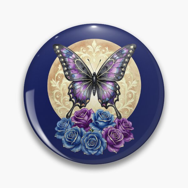 Item preview, Celestial Butterfly & Moon Roses | Witchy Watercolor Floral designed and sold by Starlett Designs.
