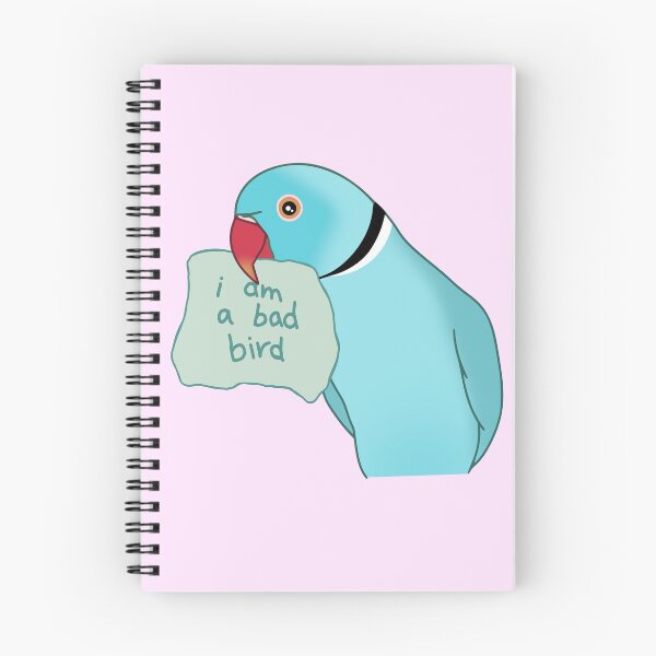 Item preview, I am a bad bird - Blue indian ringenck designed and sold by FandomizedRose.