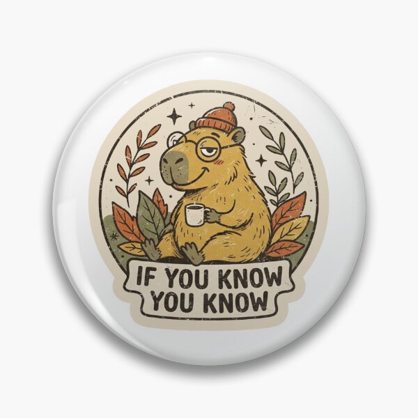 Item preview, If You Know You Know Funny Capybara Cozy Autumn IYKYK designed and sold by Yellowriversss.