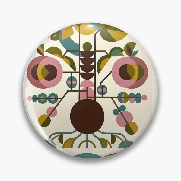 Item preview, Abstract Geometric Tree of Life Art Print | Mid Century Concrete Botanical Poster | Avant Garde Minimalist Flora Canvas designed and sold by SergioMiklos.