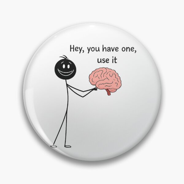Item preview, Buddy tells you to use your brain designed and sold by Octaner.
