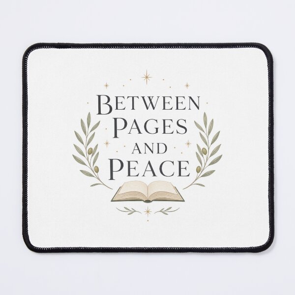 Item preview, Between Pages And Peace - Bookish Reading Design designed and sold by GoverArt.