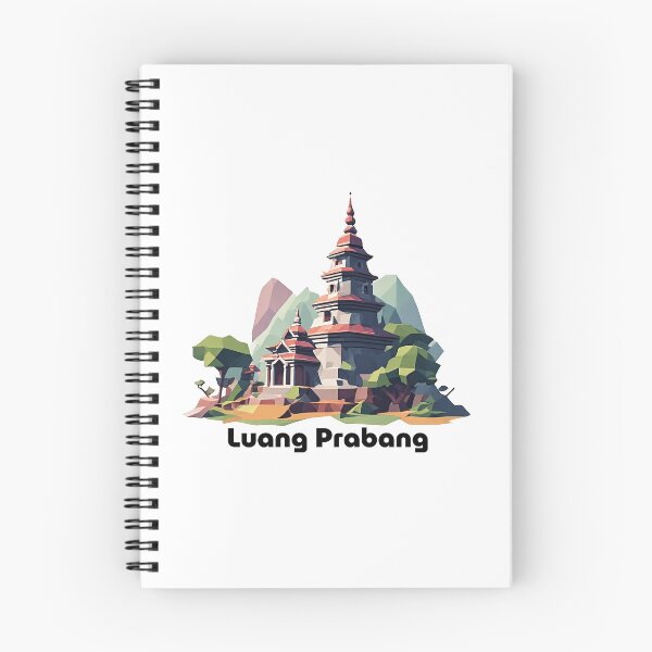 Item preview, Luang Prabang Laos Travel Poster - Abstract Buddhist Temple Art designed and sold by OzzFrequency.