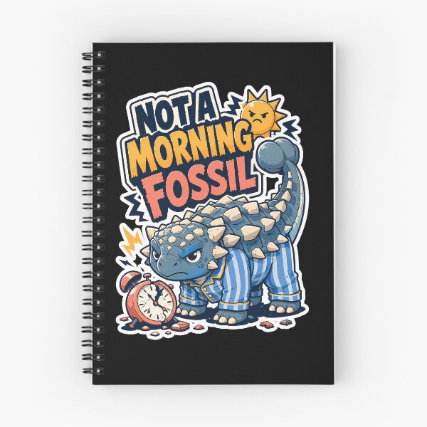 Item preview, Not A Morning Fossil Grumpy Ankylosaurus Pajama Design designed and sold by Tong4130.