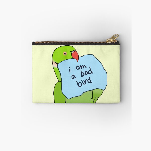 Item preview, I am a bad Bird - Green Ringneck designed and sold by FandomizedRose.