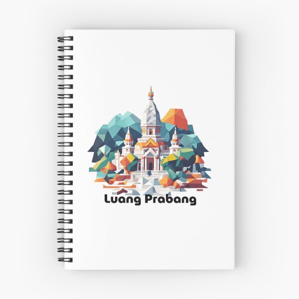 Item preview, Luang Prabang Laos Travel Poster - Abstract Buddhist Temple Art designed and sold by OzzFrequency.
