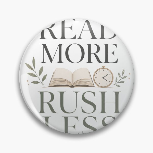 Item preview, Read More Rush Less - Bookish Reading Design designed and sold by GoverArt.