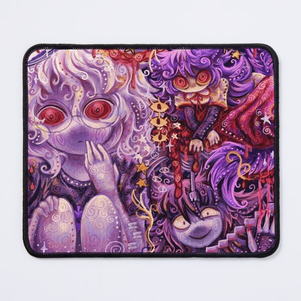 Item preview, Creepy Cute Purple Anime Girls with Red Eyes designed and sold by NoeValdric.