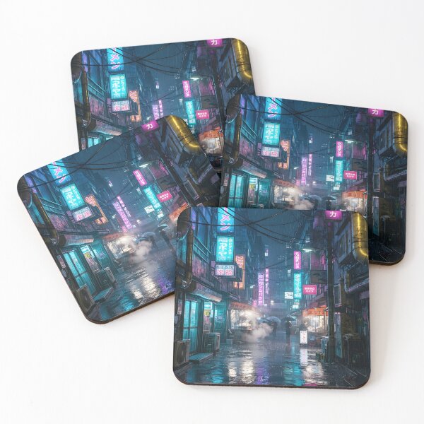 Item preview, Neon Paradox: Neo Tokyo Rain-Slicked Alley designed and sold by Neo Tokio.
