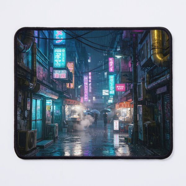 Item preview, Neon Paradox: Neo Tokyo Rain-Slicked Alley designed and sold by Neo Tokio.