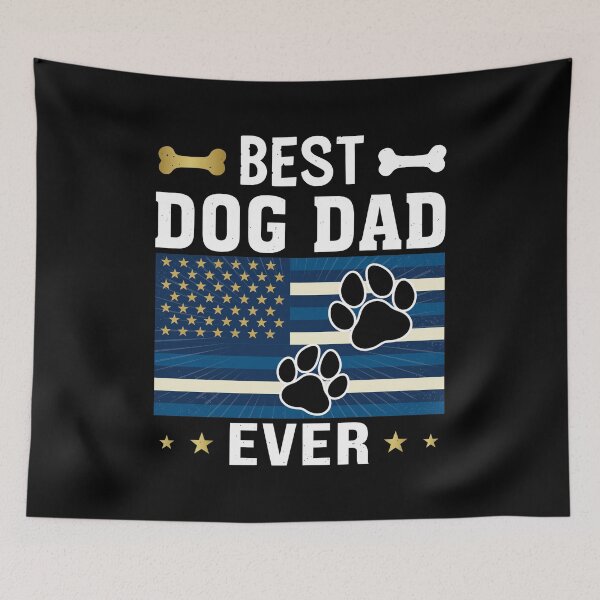 Item preview, Best Dog Dad Ever Patriotic Paw Print designed and sold by GiaoCalonas.