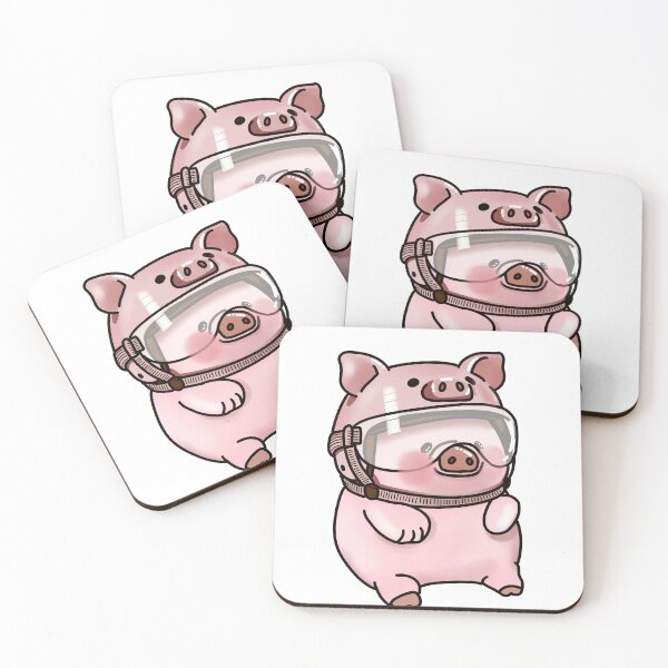 Item preview, Double Cute Piglet Sticker designed and sold by Kakon-52.