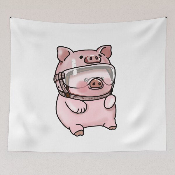 Item preview, Double Cute Piglet Sticker designed and sold by Kakon-52.