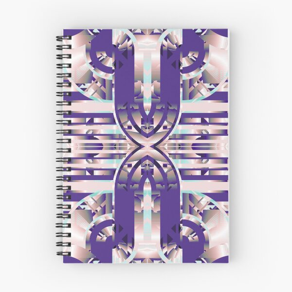 Item preview, Purple Geometric Symmetry – Futuristic Abstract Pattern designed and sold by ScreenPin.