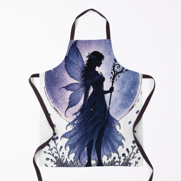 Item preview, Moonlit Blue Fairy Silhouette | Celestial Fantasy Art by MysticPurpleHue designed and sold by MysticPurpleHue.