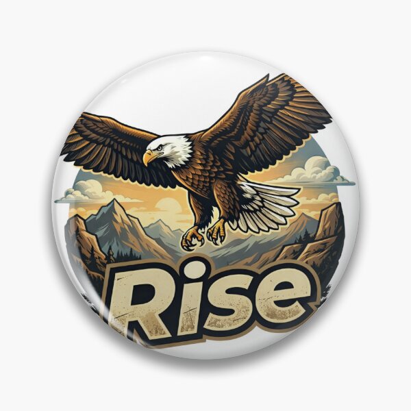 Item preview, Rising powerful eagle above mountains designed and sold by Octaner.