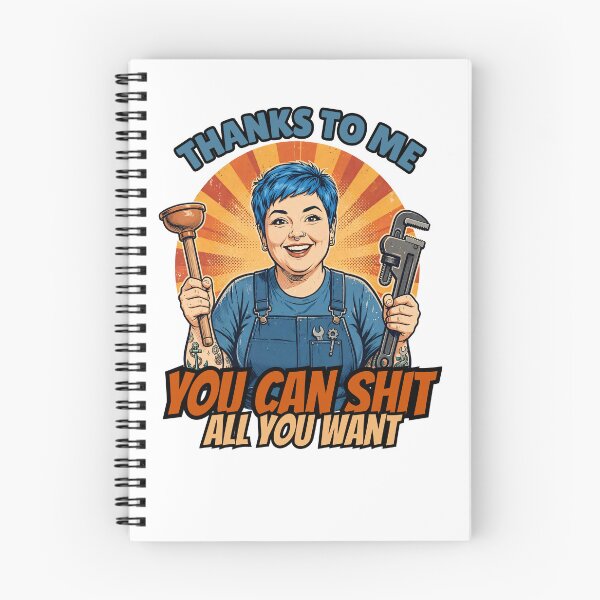 Item preview, Thanks To Me You Can Shit All You Want | Funny Female Plumber Gift | Blue Collar | Woman in trades designed and sold by Neurospicy Trolls.