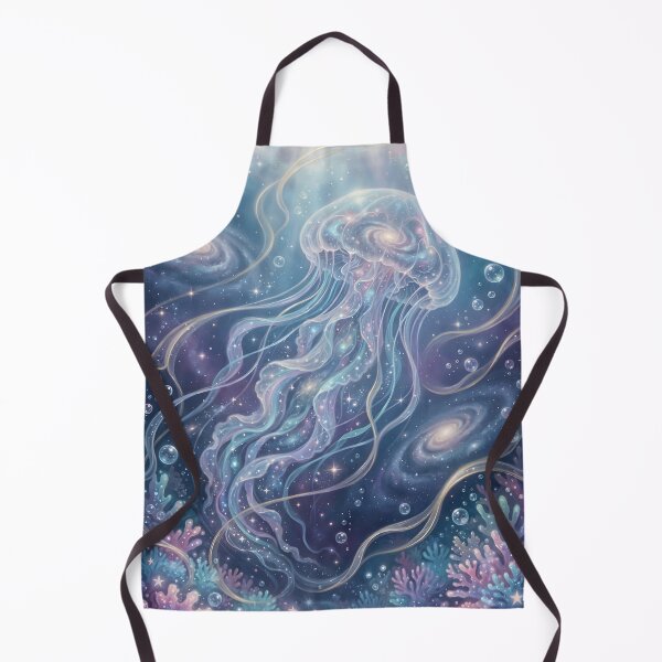 Item preview, Jellyfish Galaxy – Dreamy Cosmic Ocean Wall Art designed and sold by ZyxDes.