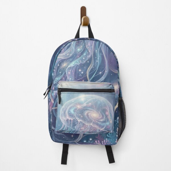 Item preview, Jellyfish Galaxy – Dreamy Cosmic Ocean Wall Art designed and sold by ZyxDes.