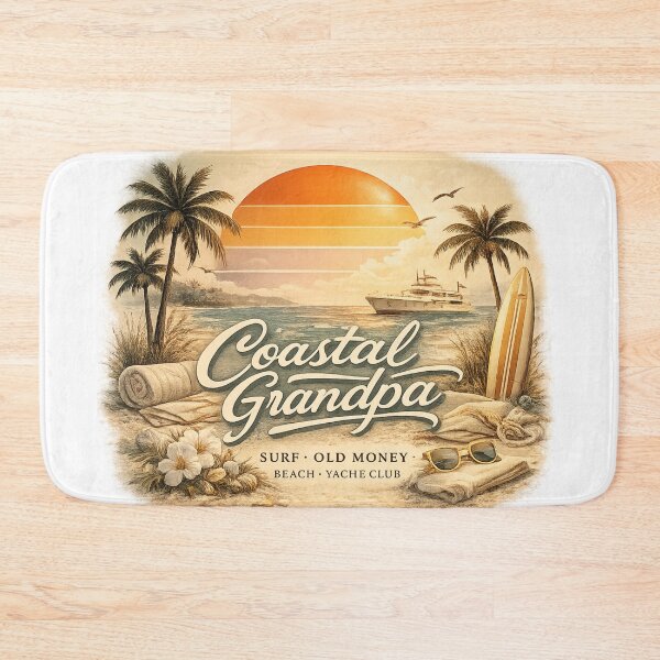 Item preview, Retro Coastal Grandpa Aesthetic Beach Sunset Surf Club Vintage Summer Art designed and sold by MartBook.