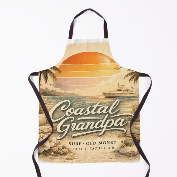 Item preview, Retro Coastal Grandpa Aesthetic Beach Sunset Surf Club Vintage Summer Art designed and sold by MartBook.
