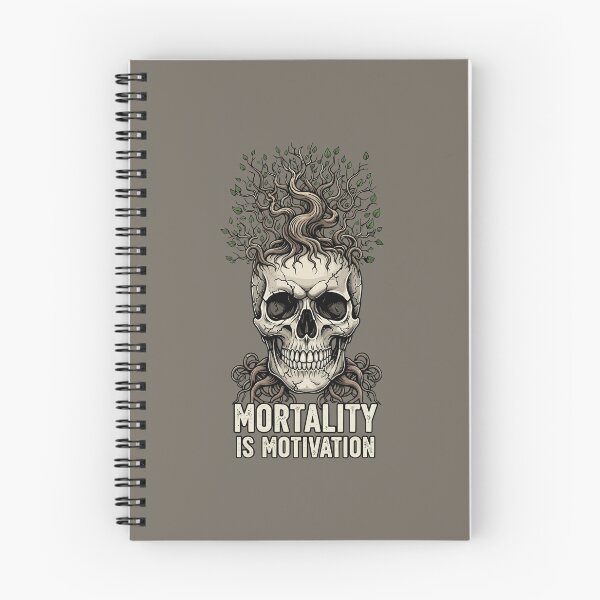 Item preview, Mortality Is Motivation Stoic Skull Tree Memento Mori designed and sold by Amir Faysal.