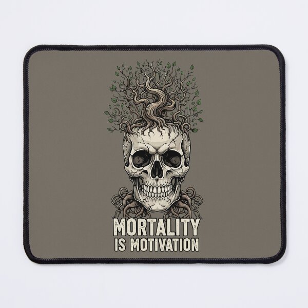 Item preview, Mortality Is Motivation Stoic Skull Tree Memento Mori designed and sold by Amir Faysal.