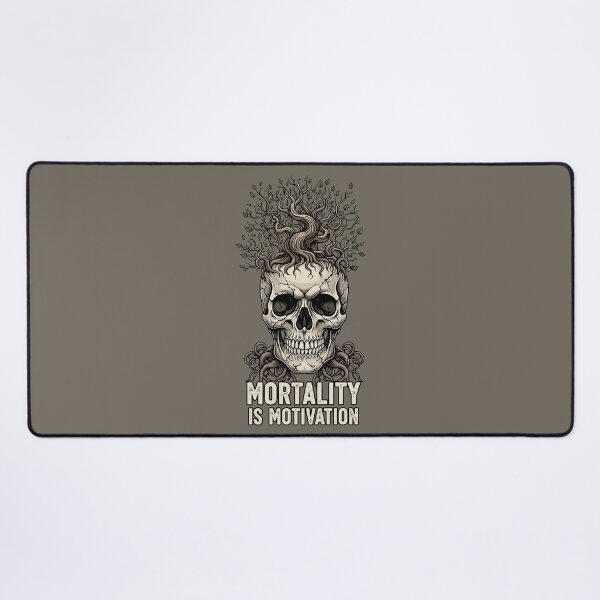 Item preview, Mortality Is Motivation Stoic Skull Tree Memento Mori designed and sold by Amir Faysal.