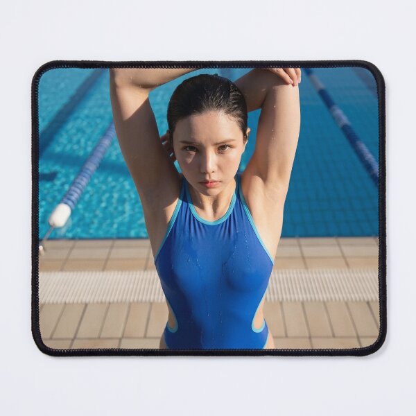 Item preview, Shion - Pool Side Stretch | Competitive Swimwear Art designed and sold by Atelier Shion.