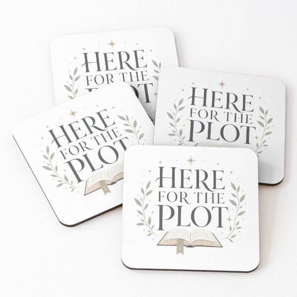 Item preview, Here For The Plot - Bookish Reading Design designed and sold by GoverArt.