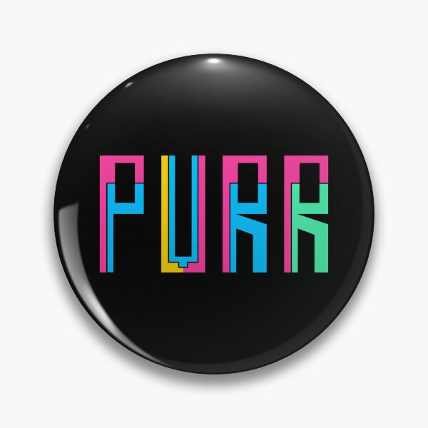 Item preview, Purr Typography Design – Bold Colorful Modern Lettering designed and sold by nimoxi.