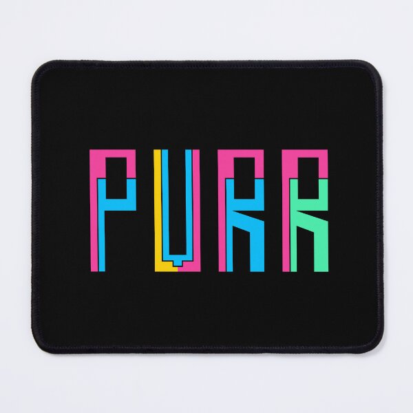 Item preview, Purr Typography Design – Bold Colorful Modern Lettering designed and sold by nimoxi.