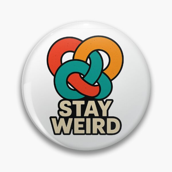Item preview, Stay Weird - Retro Vintage 70's Interlocking Graphic designed and sold by SnD4U.