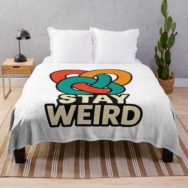 Item preview, Stay Weird - Retro Vintage 70's Interlocking Graphic designed and sold by SnD4U.