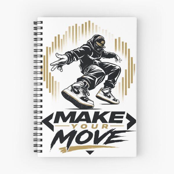 Item preview, Dynamic hip hop dancer in mid-air jump. Urban street performer executing powerful breakdance move. Bold athletic logo design for sports and music b... designed and sold by Creative88Art.