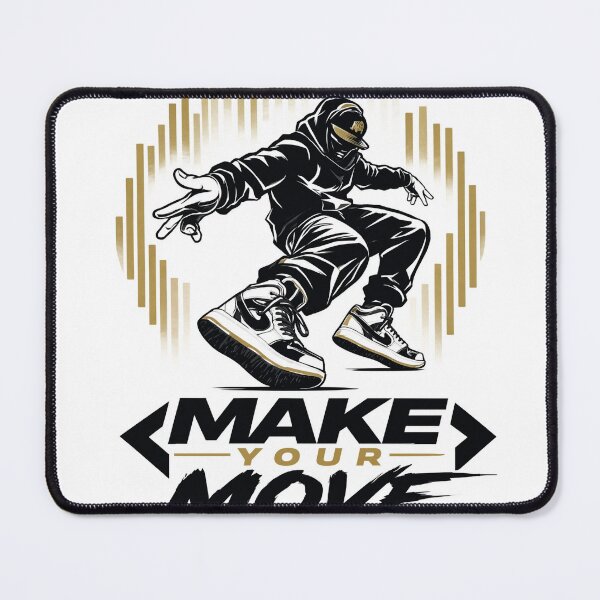 Item preview, Dynamic hip hop dancer in mid-air jump. Urban street performer executing powerful breakdance move. Bold athletic logo design for sports and music b... designed and sold by Creative88Art.