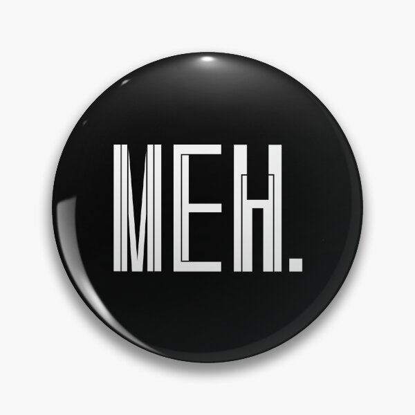 Item preview, Meh Typography Design, Bold White Modern Lettering designed and sold by nimoxi.