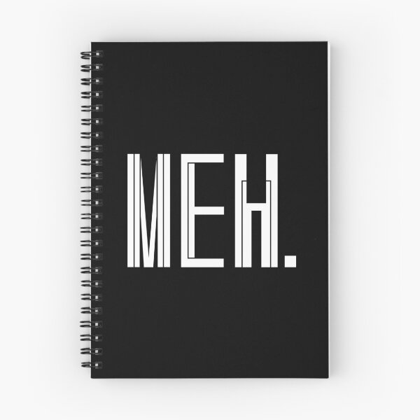 Item preview, Meh Typography Design, Bold White Modern Lettering designed and sold by nimoxi.