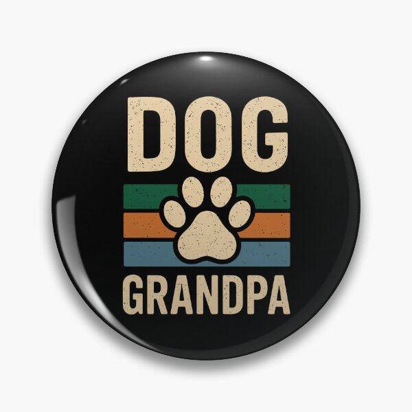 Item preview, Dog Grandpa Retro Sunset Dog Paw Print designed and sold by GiaoCalonas.