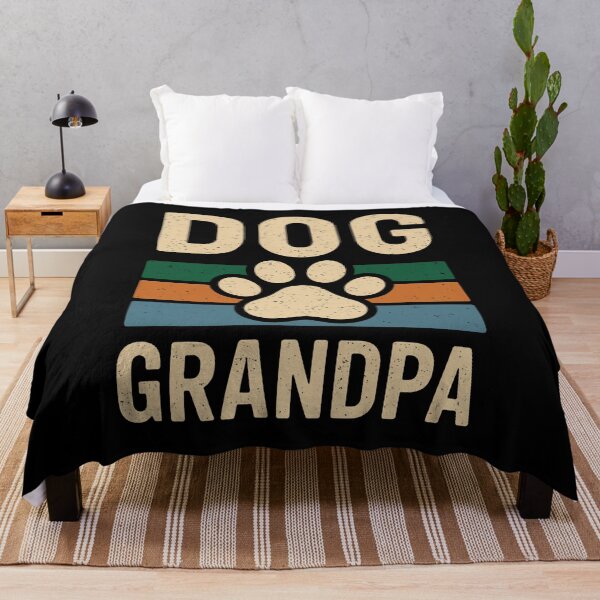 Item preview, Dog Grandpa Retro Sunset Dog Paw Print designed and sold by GiaoCalonas.