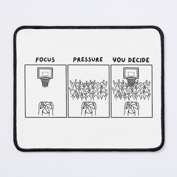 Item preview, Focus Pressure You Decide - Basketball Motivational Triptych designed and sold by Draw-some Doodles.
