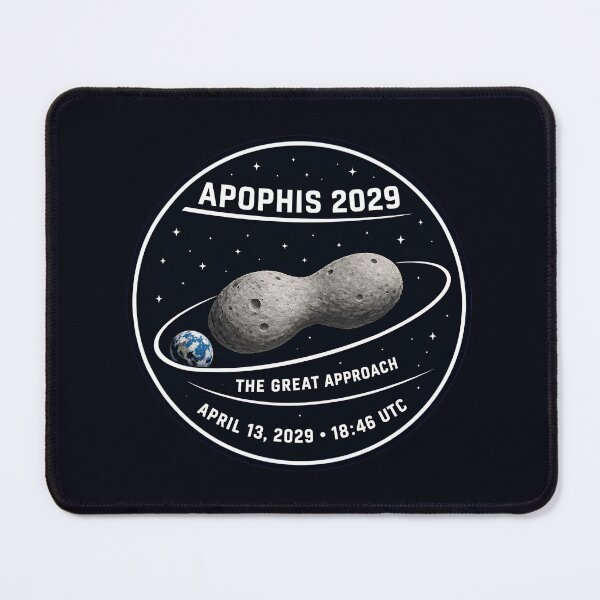 Item preview, Apophis 2029 Near-Earth Asteroid Flyby · The Great Approach · Astronomy Mission Patch designed and sold by Pawethic Prints Studio.