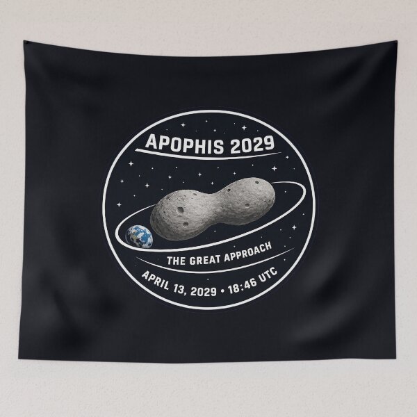 Item preview, Apophis 2029 Near-Earth Asteroid Flyby · The Great Approach · Astronomy Mission Patch designed and sold by Pawethic Prints Studio.